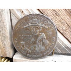 Coca Cola Atlanta Round Buckle